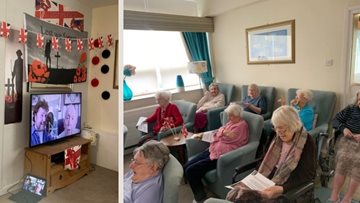 Hyde care home mark Remembrance Day
